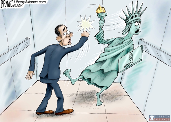 AFBrancoObamaElevator9142014