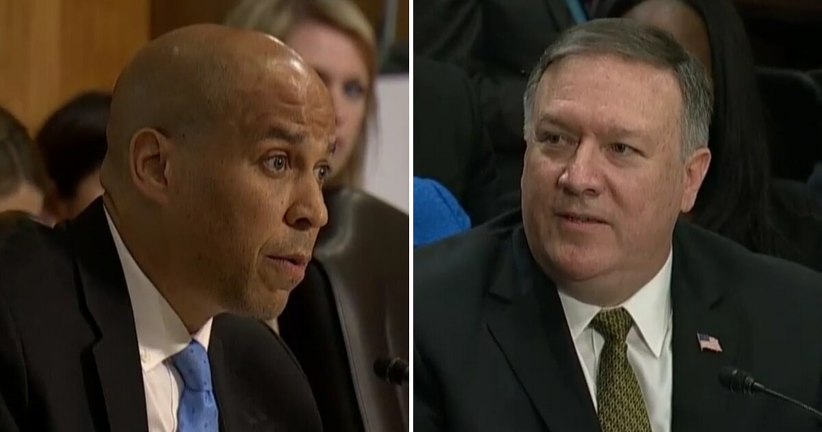 cory-booker-mike-pompeo