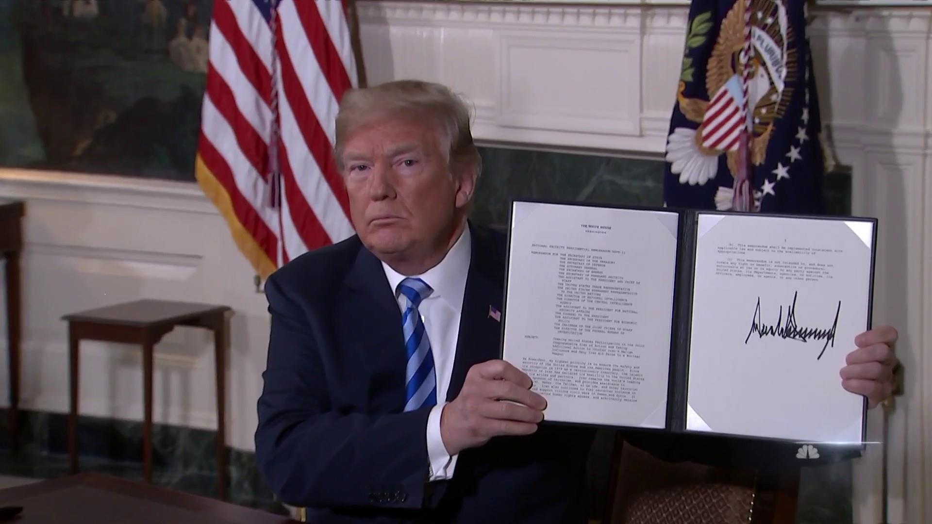 Trump ends Iran Deal